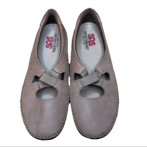 SAS Shoes - SAS Crissy Slip On Loafers Women's 9 WW Tan Praline Nubuck Comfort Moccasin